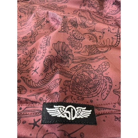 Straight Down Performance Polo Men's Size‎ XL Sea Creatures Turtle Octopus Jelly - Picture 4 of 5